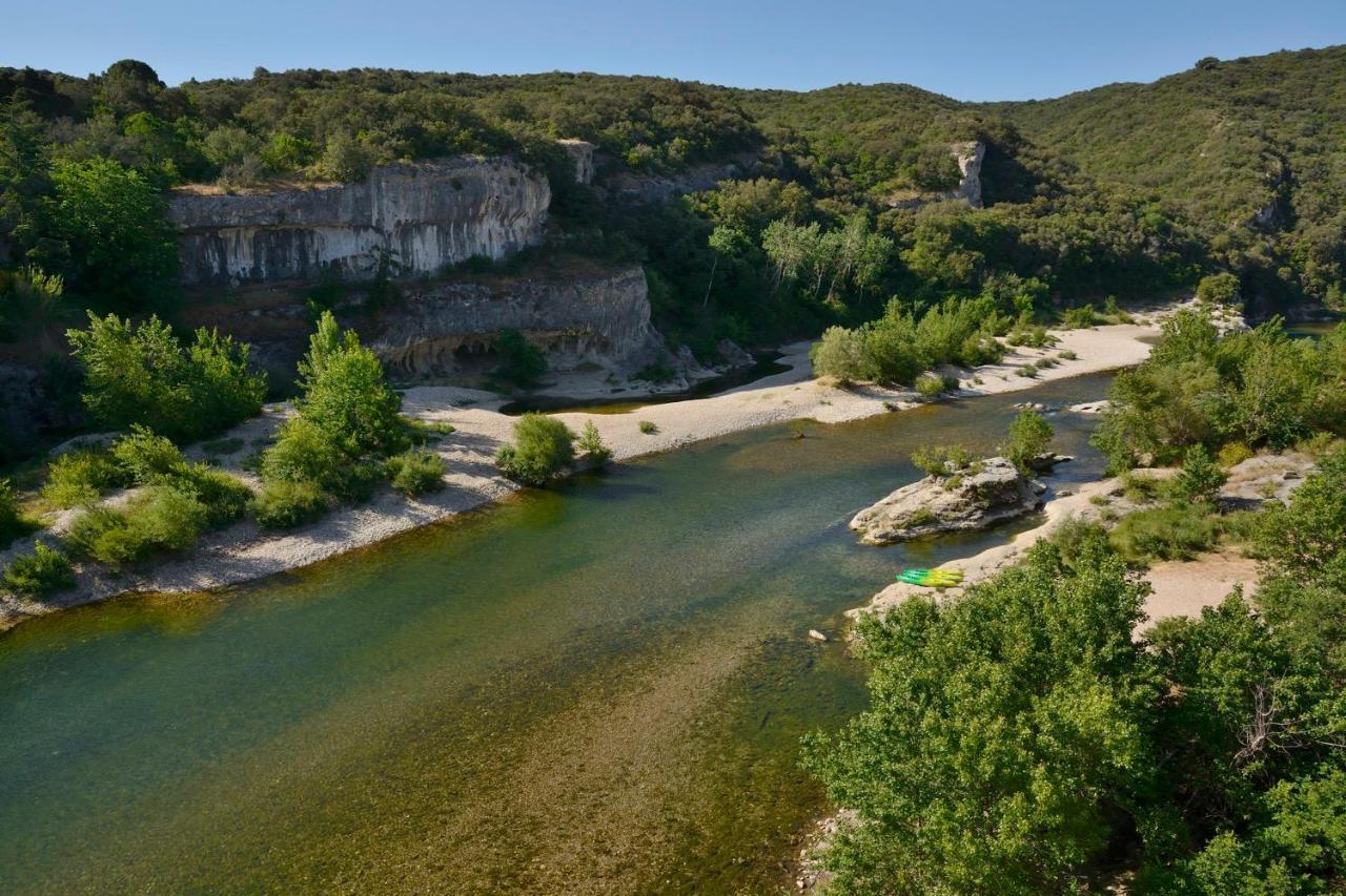 Hotel Restaurant Le Gardon - Pont Du Gard Collias Eksteriør billede